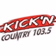 Kick'n Country 103.5 - WKNK logo