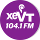 Logo de XEVT 104.1 FM - XHVT