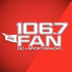 Logo de 106.7 The Fan - WJFK-FM