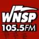 WNSP Sports Radio 105.5 - WNSP logo
