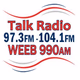 Logo de Talk Radio 97.3FM 104.7FM WEEB 990AM - WEEB