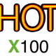 Logo de HOT X100 - Hits of Toady