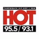 Hot 95.5/93.1 - W238AU logo