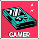 Logo de 100FM רדיוס - Gamer